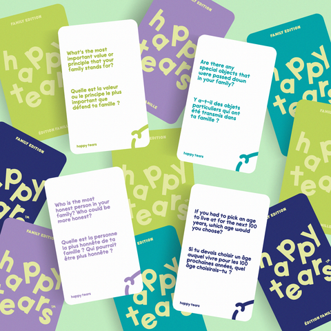 family edition - bilingual conversation card game