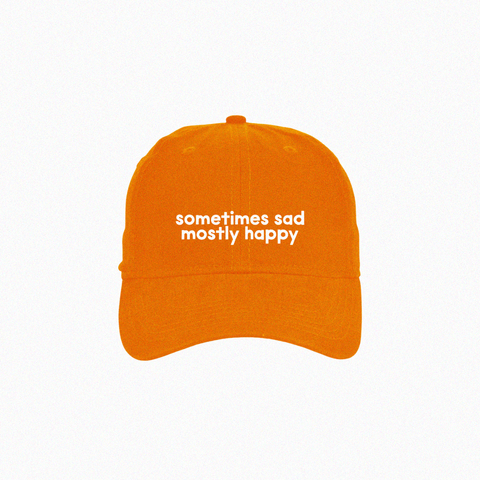 'sometimes sad, mostly happy' dad hat