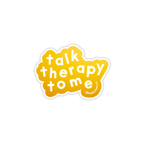 talk therapy to me - vinyl sticker